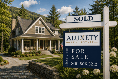 Aluxety For Sale Sign with Sold Rider